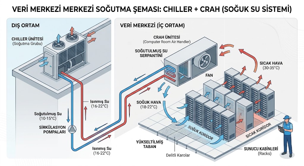 Veri Merkezi Soğutma Sistemi Nasıl Çalışır?